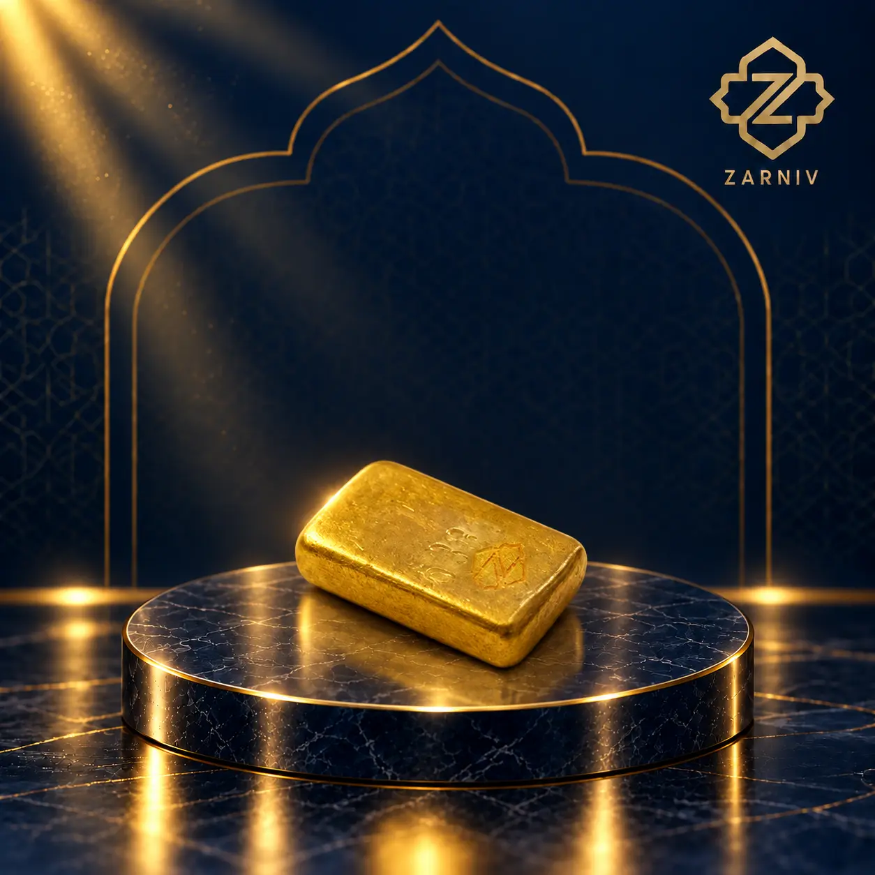 شمش طلای آب شده 50 گرمی
